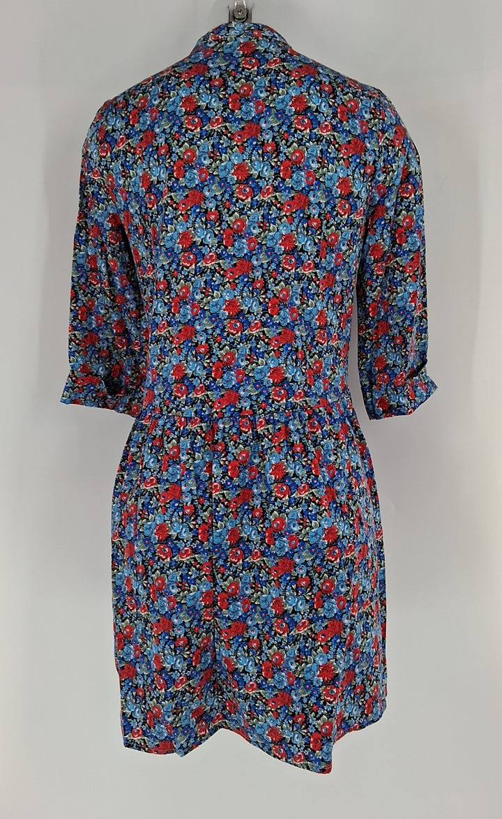 Size S TUCKERNUCK Blue Print Dress