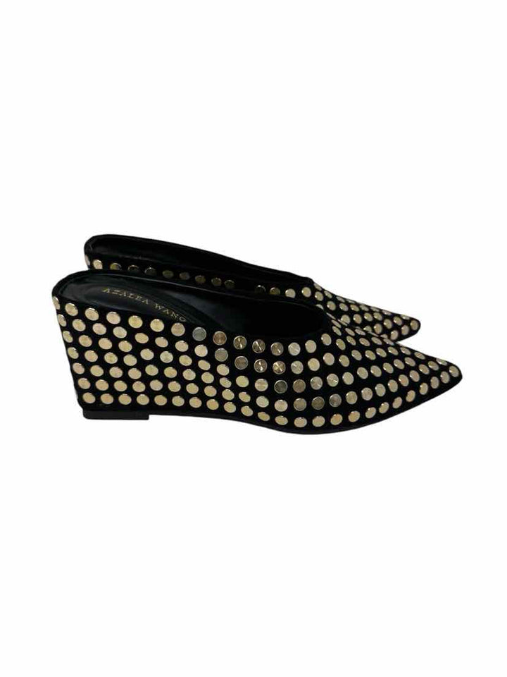 Shoe Size 8 AZALEA WANG Black Mules