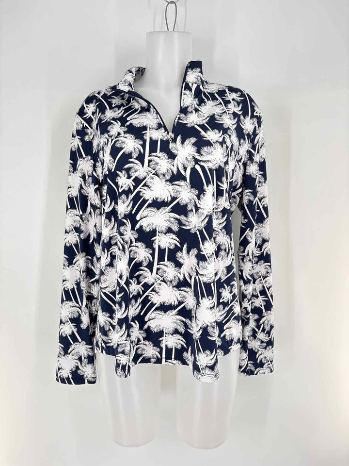 Size L Navy Print Shirt