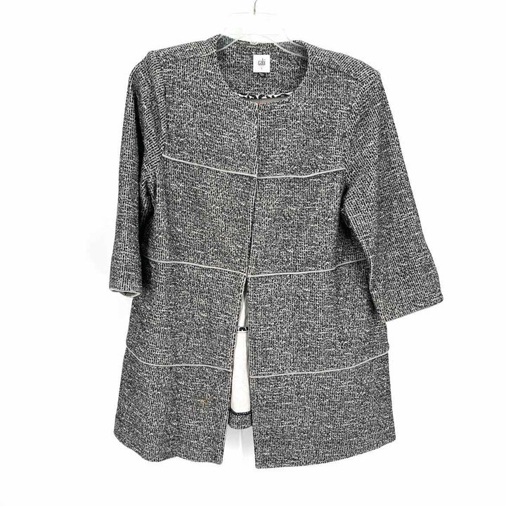 Size L CABI Black/White Jacket