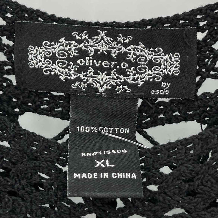 Size XL Black Lace Shirt