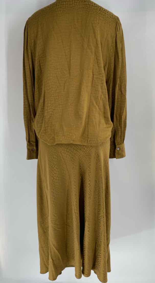 Size XL Ann Taylor Mustard 2 PC Dress