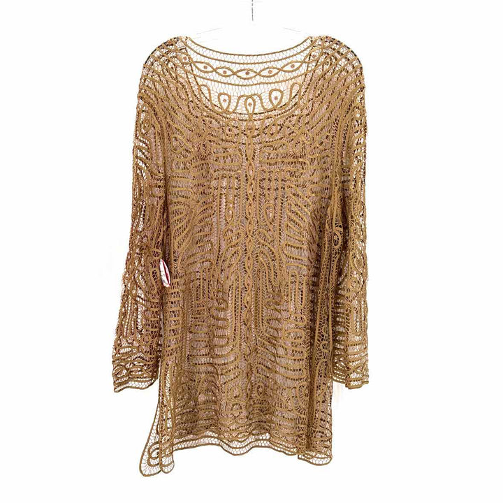 Size XL Gold Knit Swimsuit
