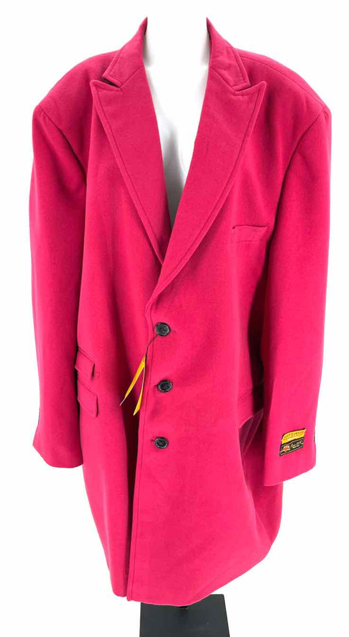 Size 4X Fuschia Wool Cashmere Coat