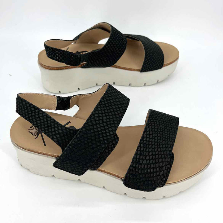 Shoe Size 9.5 OTBT Black Leather Sandals