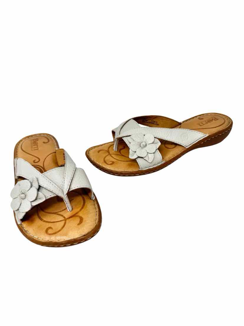 Shoe Size 6 Born Tan Leather Sandals