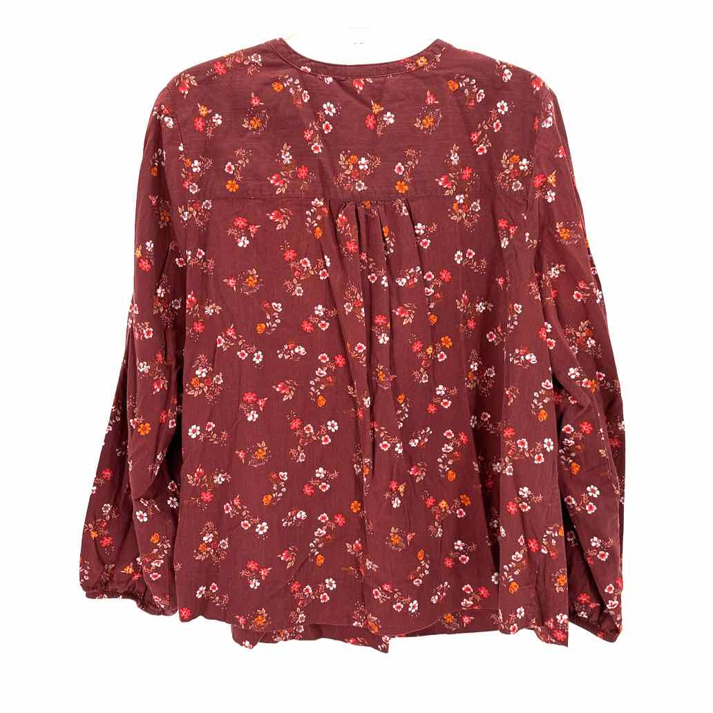 Size 1X ST JOHNS BAY Burgundy Shirt