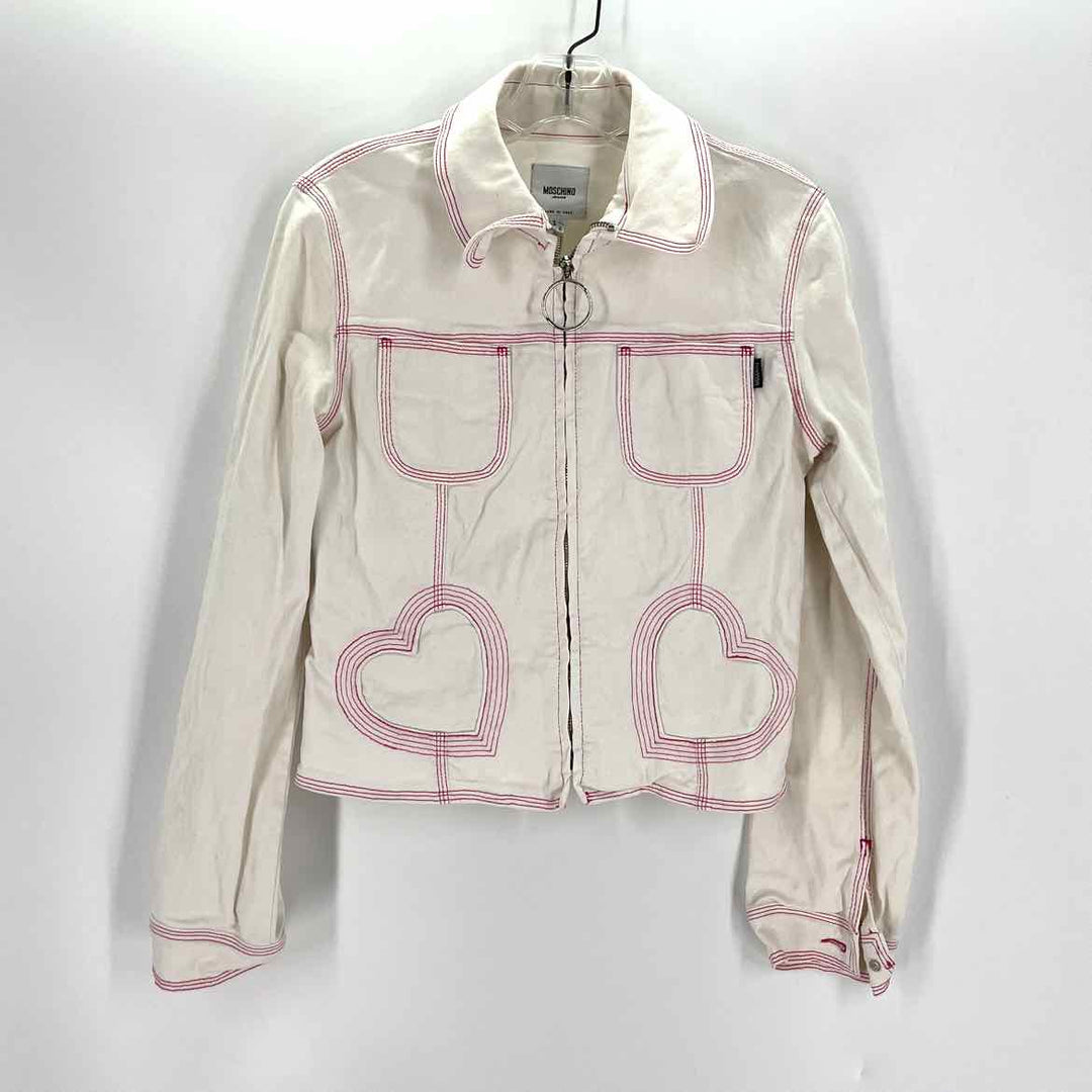 Size 10 Moschino White Jacket