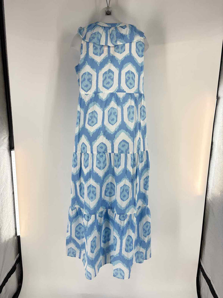 Size L Mud Pie Blue Print Dress