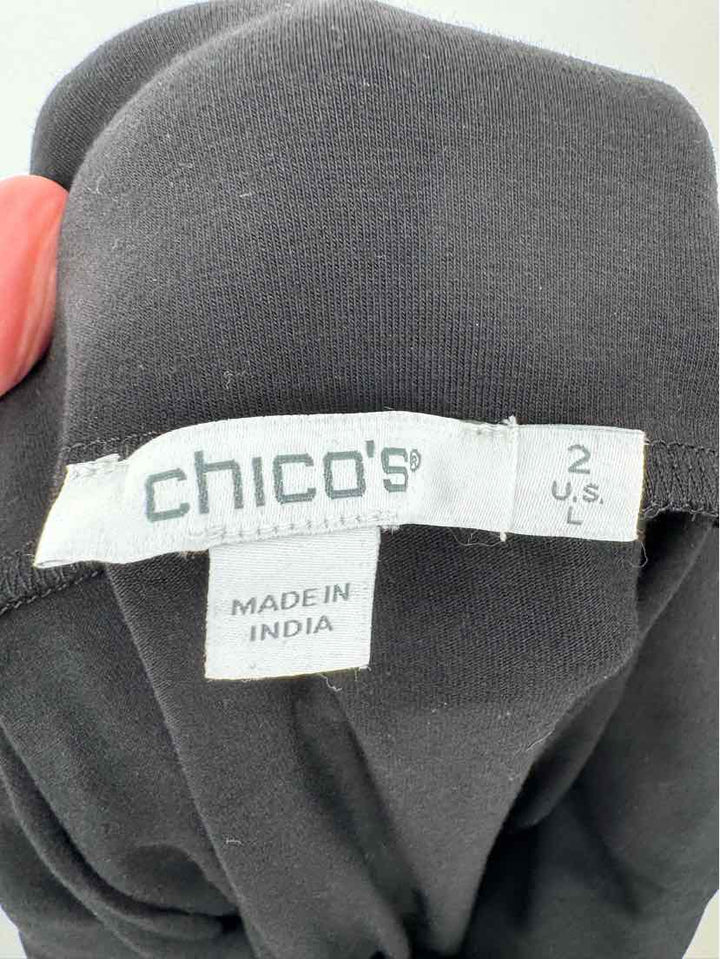 Size L Chico's Black Shirt