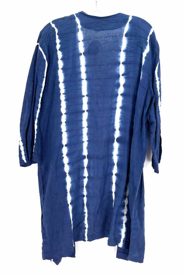 Size XL Chico's Navy Linen Cardigan