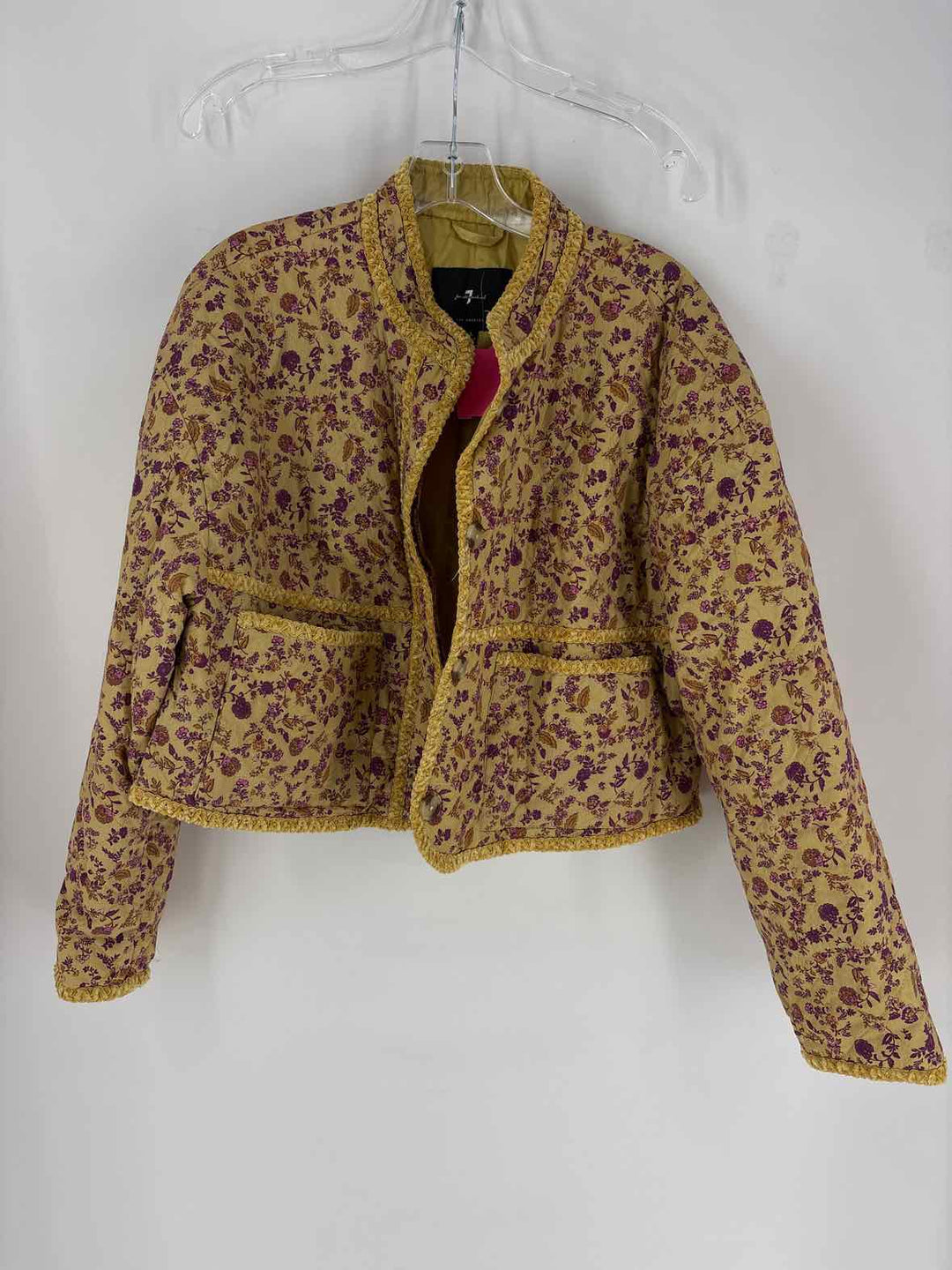 Size L 7 for all Mankind Mustard Jacket