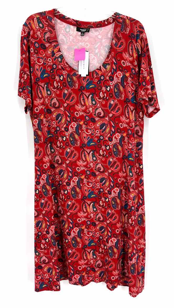 Size 1X PREMISE Red Dress