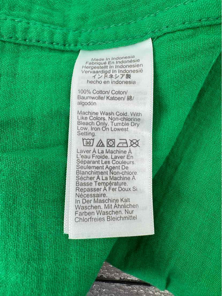 Size M J Crew Green Shirt