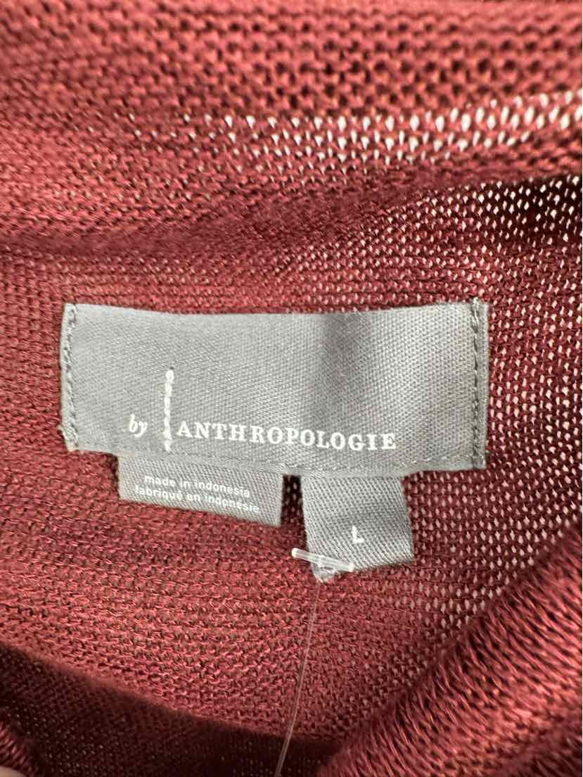 Size L Anthropologie Burgundy Sweater