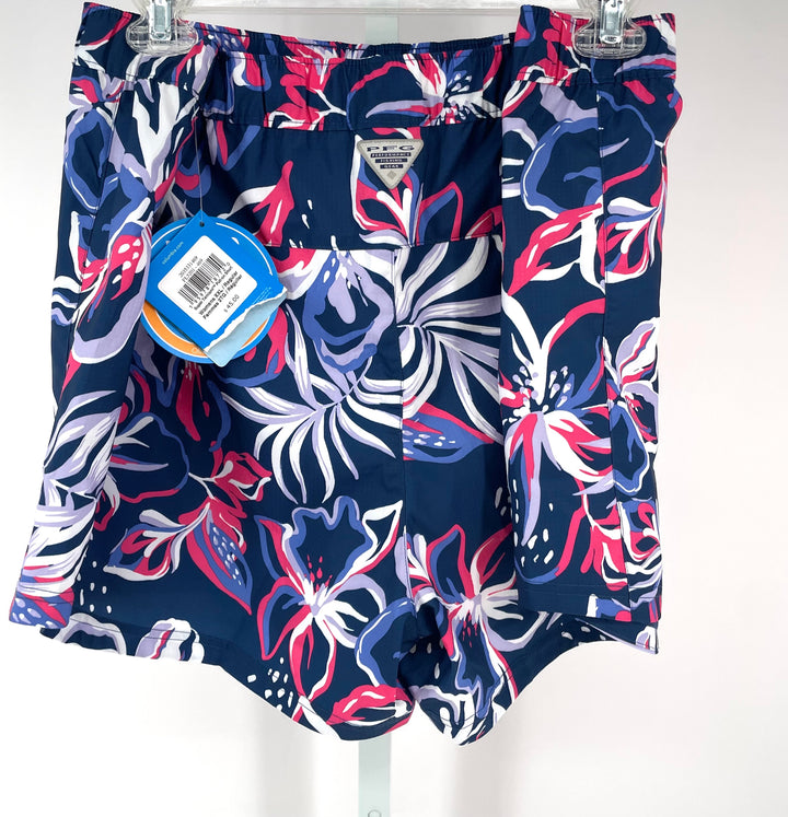 Size 2X Columbia Navy Print Shorts