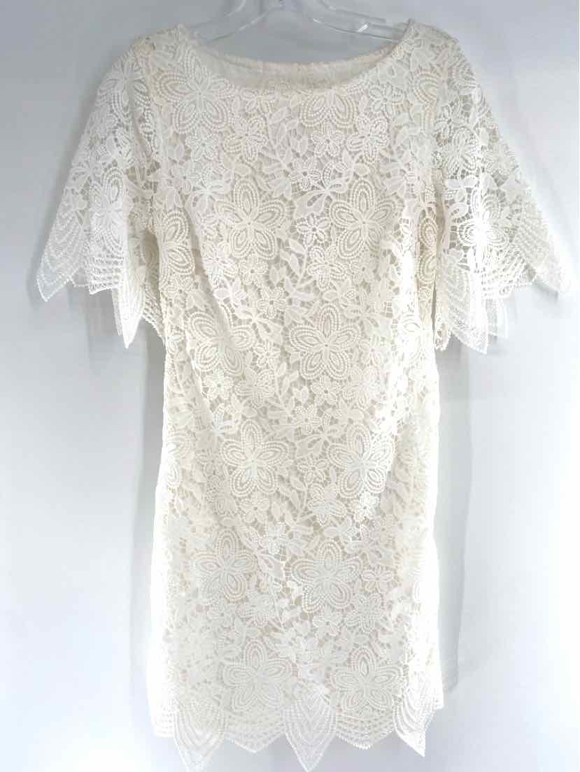 Size 2 Anthropologie Cream Dress