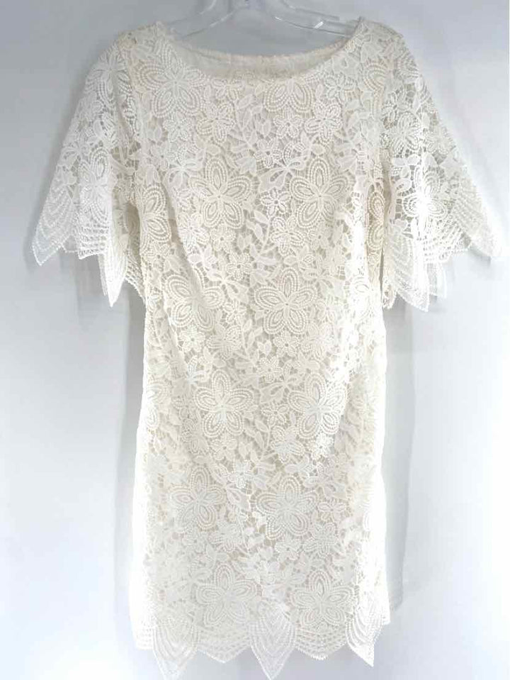 Size 2 Anthropologie Cream Dress