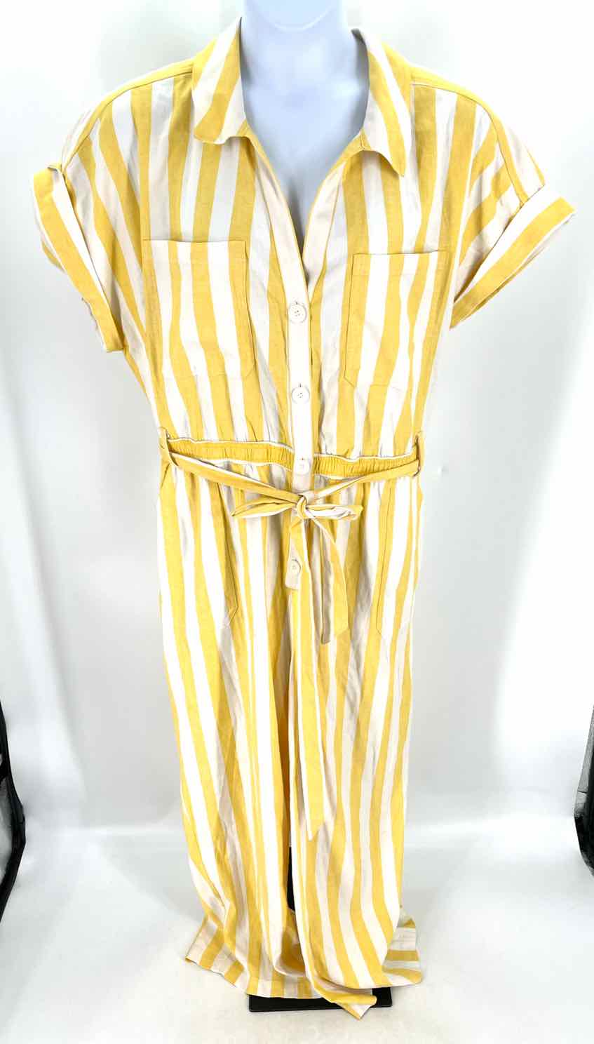 Size 24 LANE BRYANT Yellow Print Romper