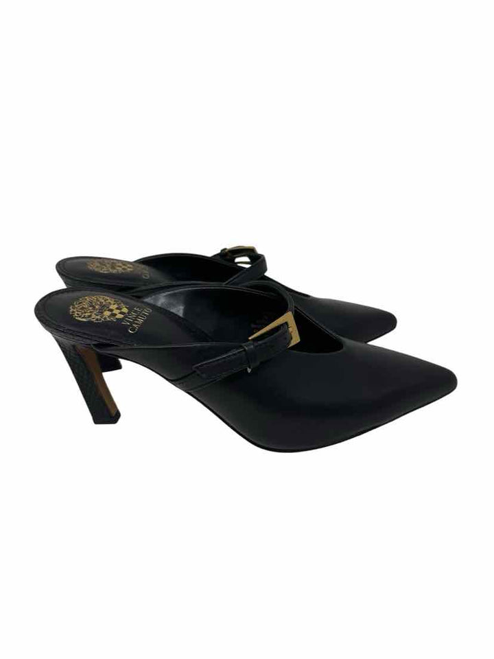 Shoe Size 7 Vince Camuto Black Leather Pumps