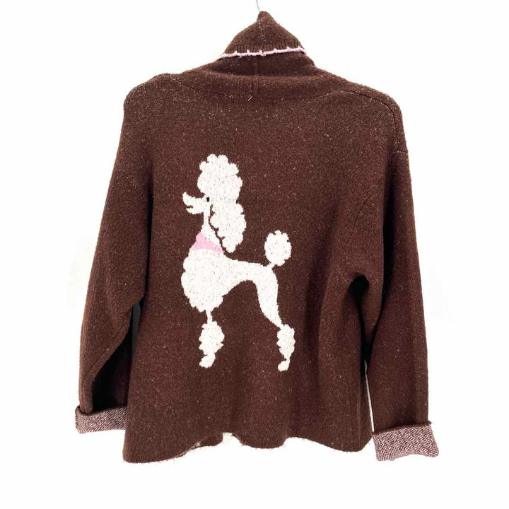 Size One Size Brown Print Sweater