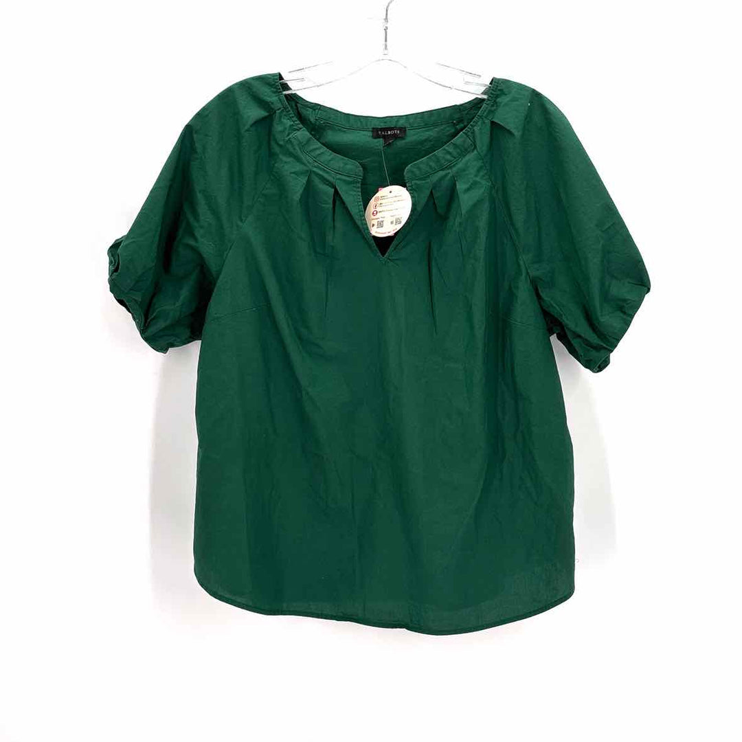 Size L Talbots Green Cotton Shirt