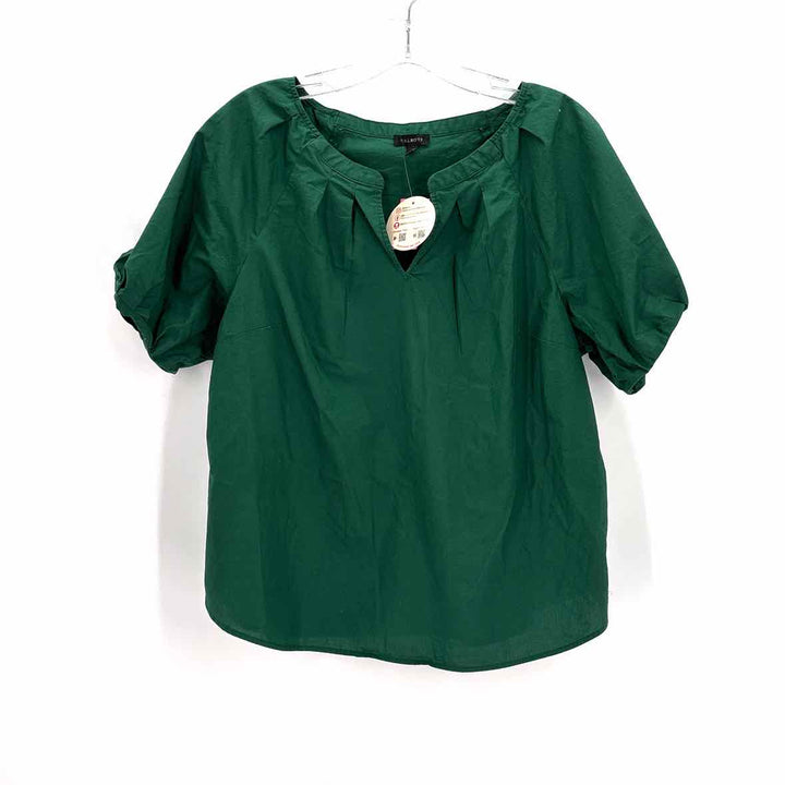 Size L Talbots Green Cotton Shirt