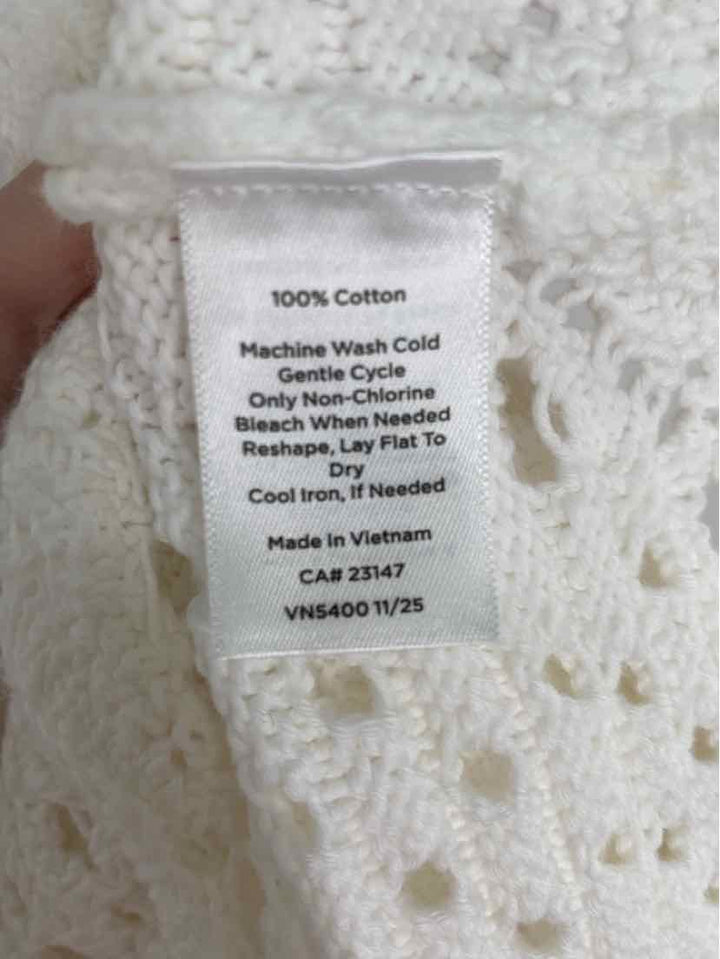 Size M/L Talbots White Knit Sweater