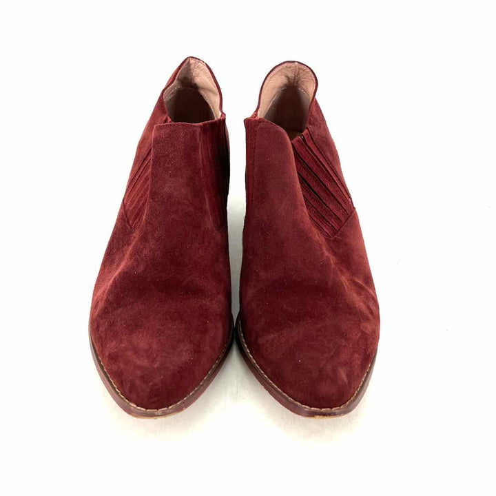 Shoe Size 10 Anthropologie Red Leather Boots