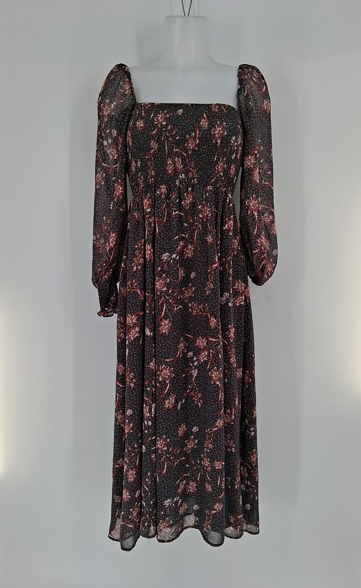 Size S Navy Print Dress