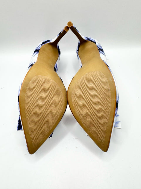 Shoe Size 7.5 BETSEY JOHNSON Blue Print Pumps