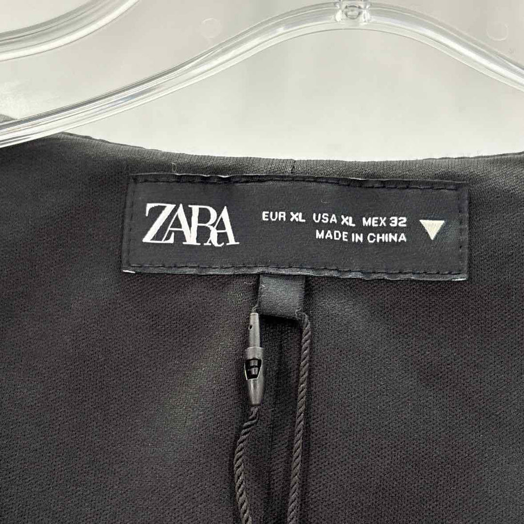 Size XL ZARA Black Velvet Shirt