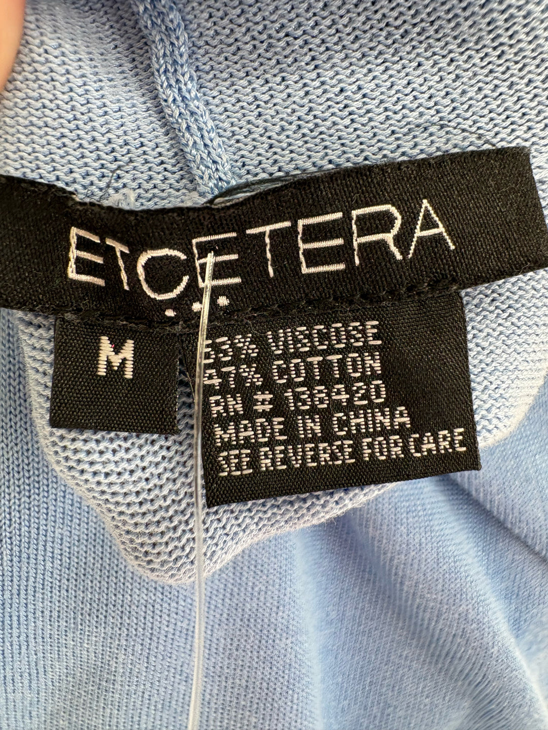 Size M ETCETERA Blue Cardigan