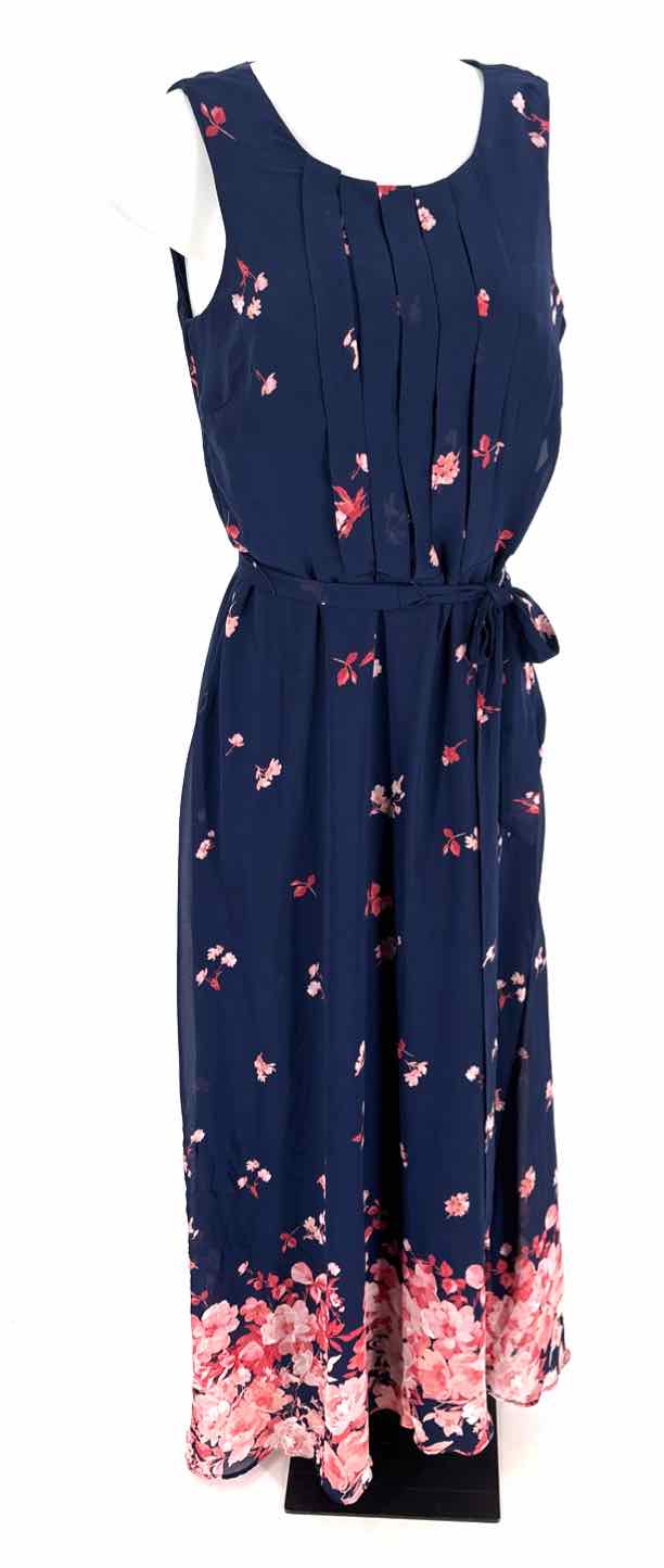 Size 10 Navy Print Dress