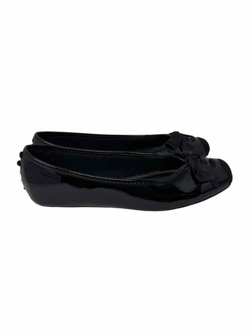 Shoe Size 10 Black PATENT Flats