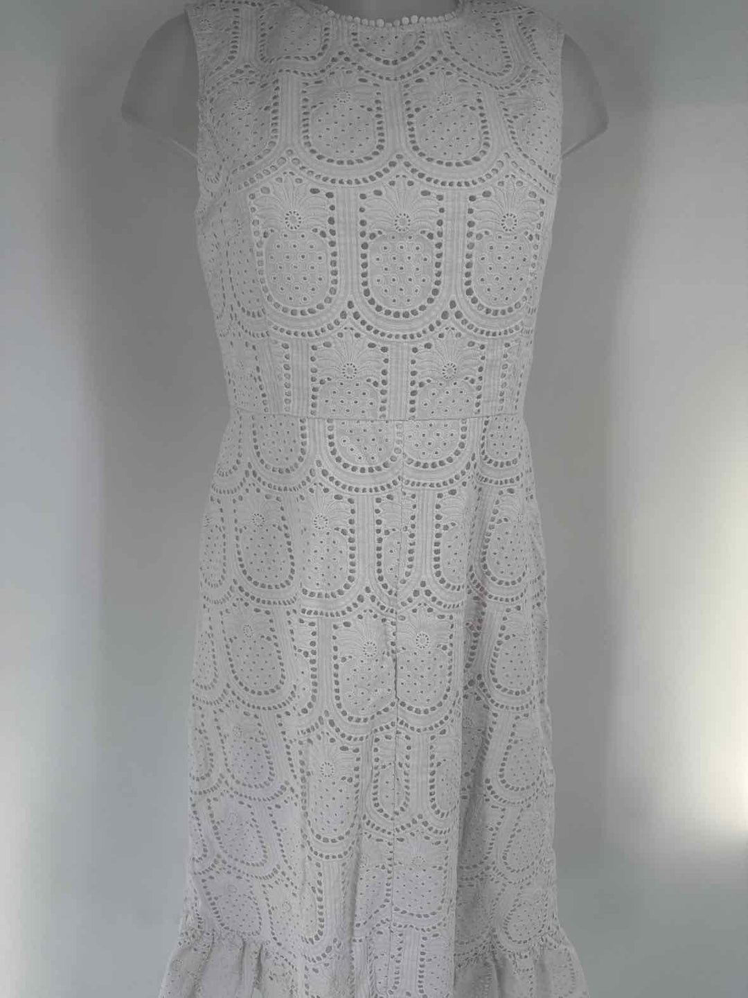 Size 8 DRAPER JAMES White Crochet Shirt