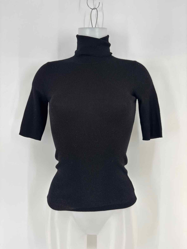 Size Petite THEORY Black Knit Shirt