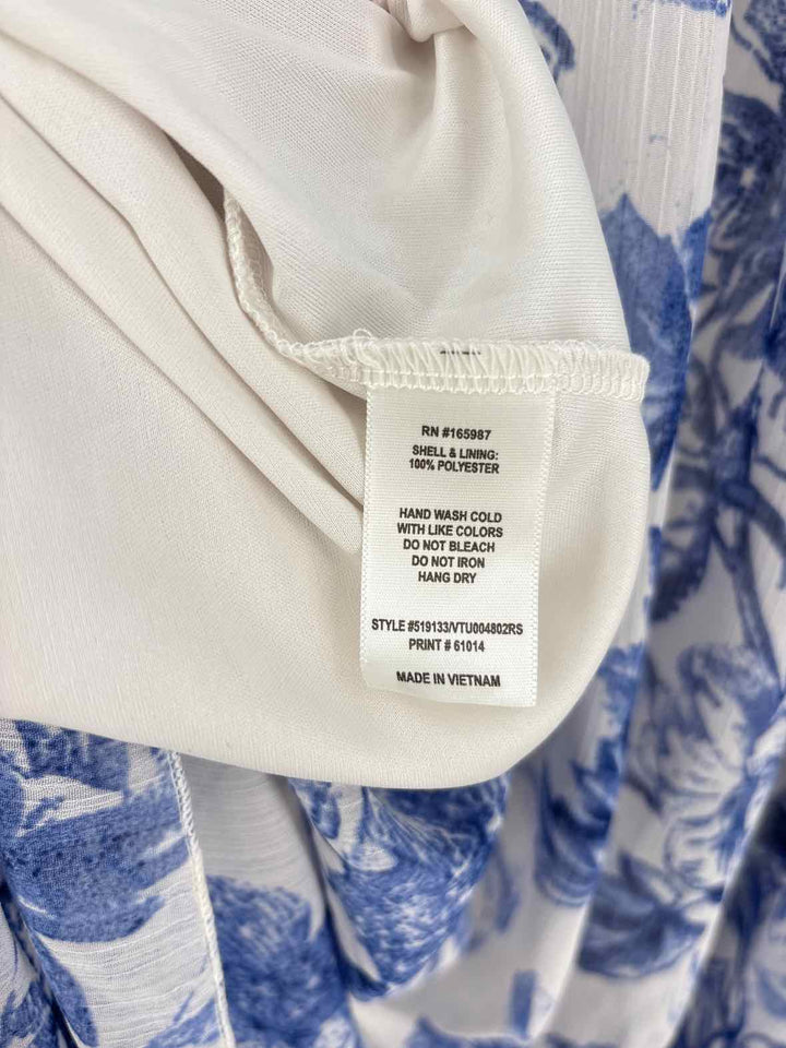 Size XL Blue Print Dress