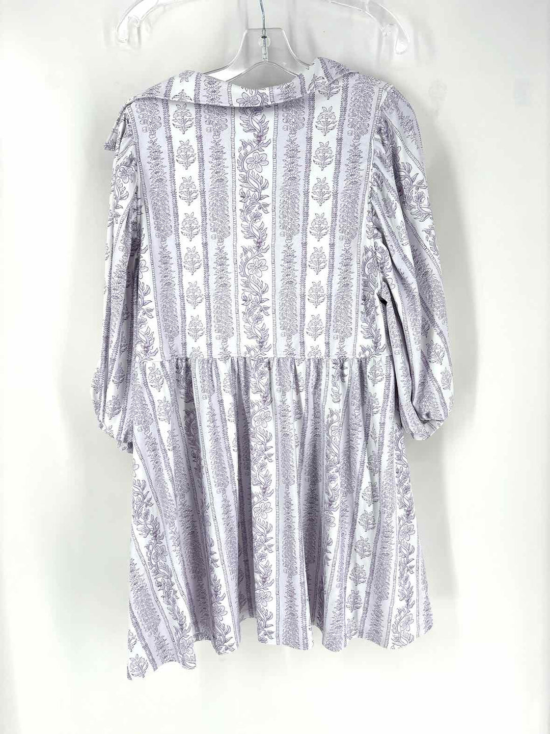 Size L White Print Dress