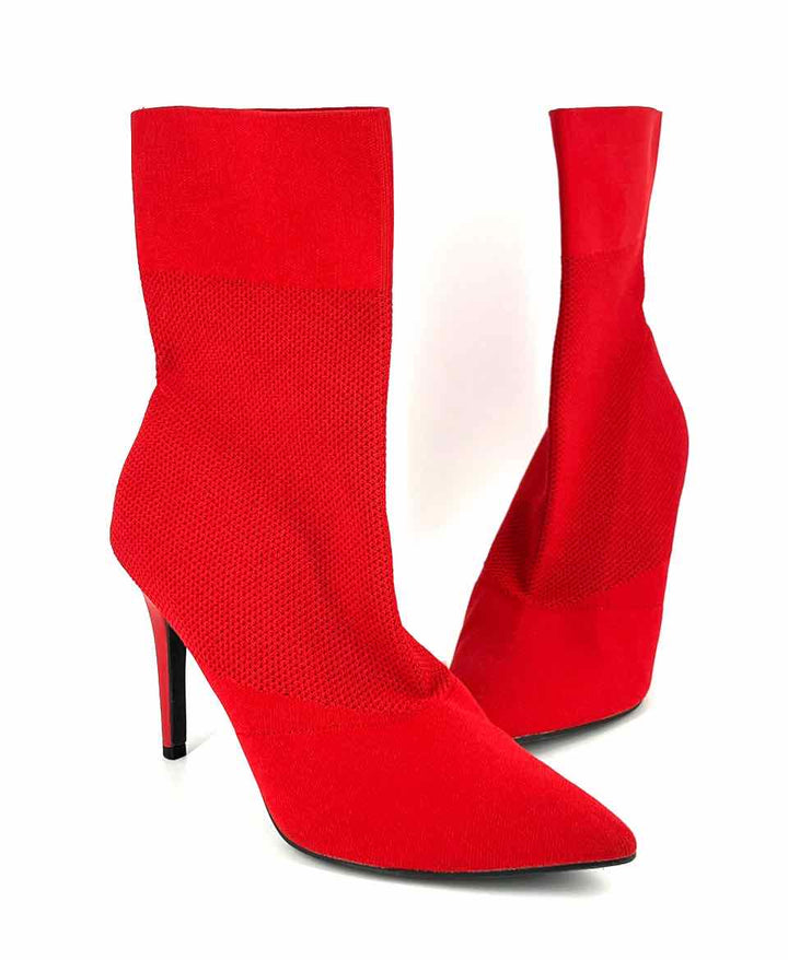 Shoe Size 11 Red Knit Boots