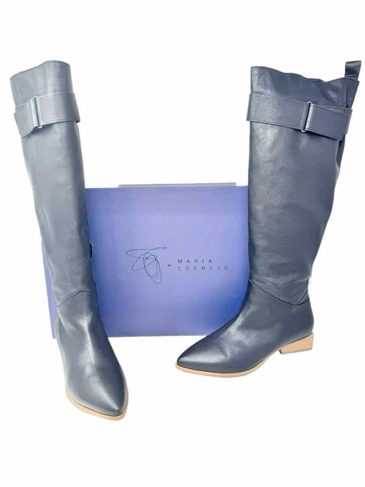 Shoe Size 39.5 Black Leather Boots