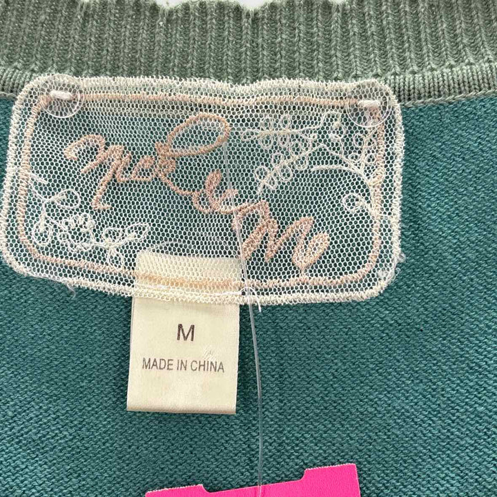 Size M Turquoise Cardigan