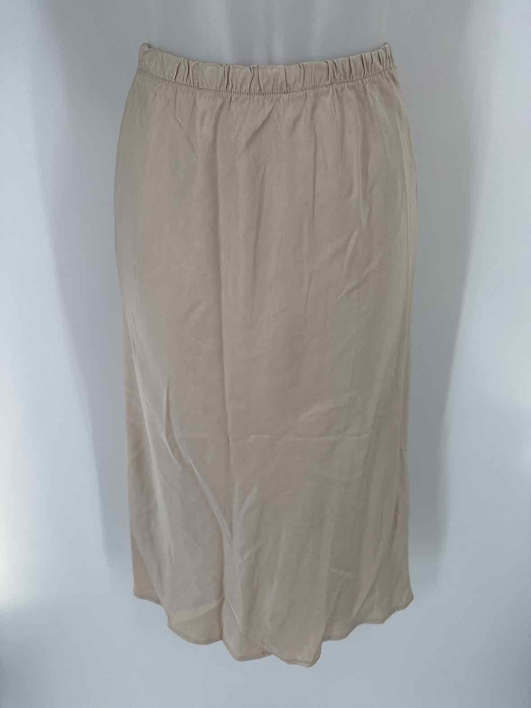 Size S Beige Silk Skirt
