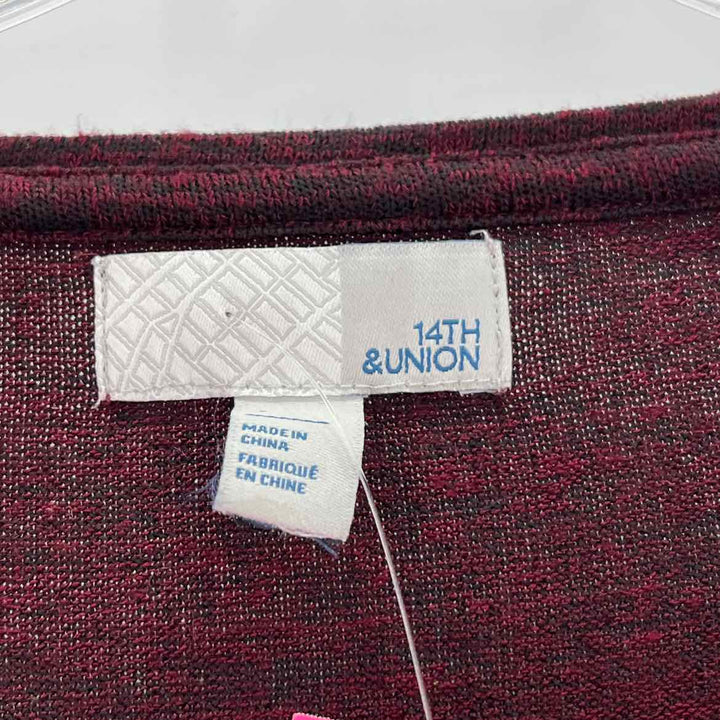 Size M 14TH & UNION Burgundy Sweater