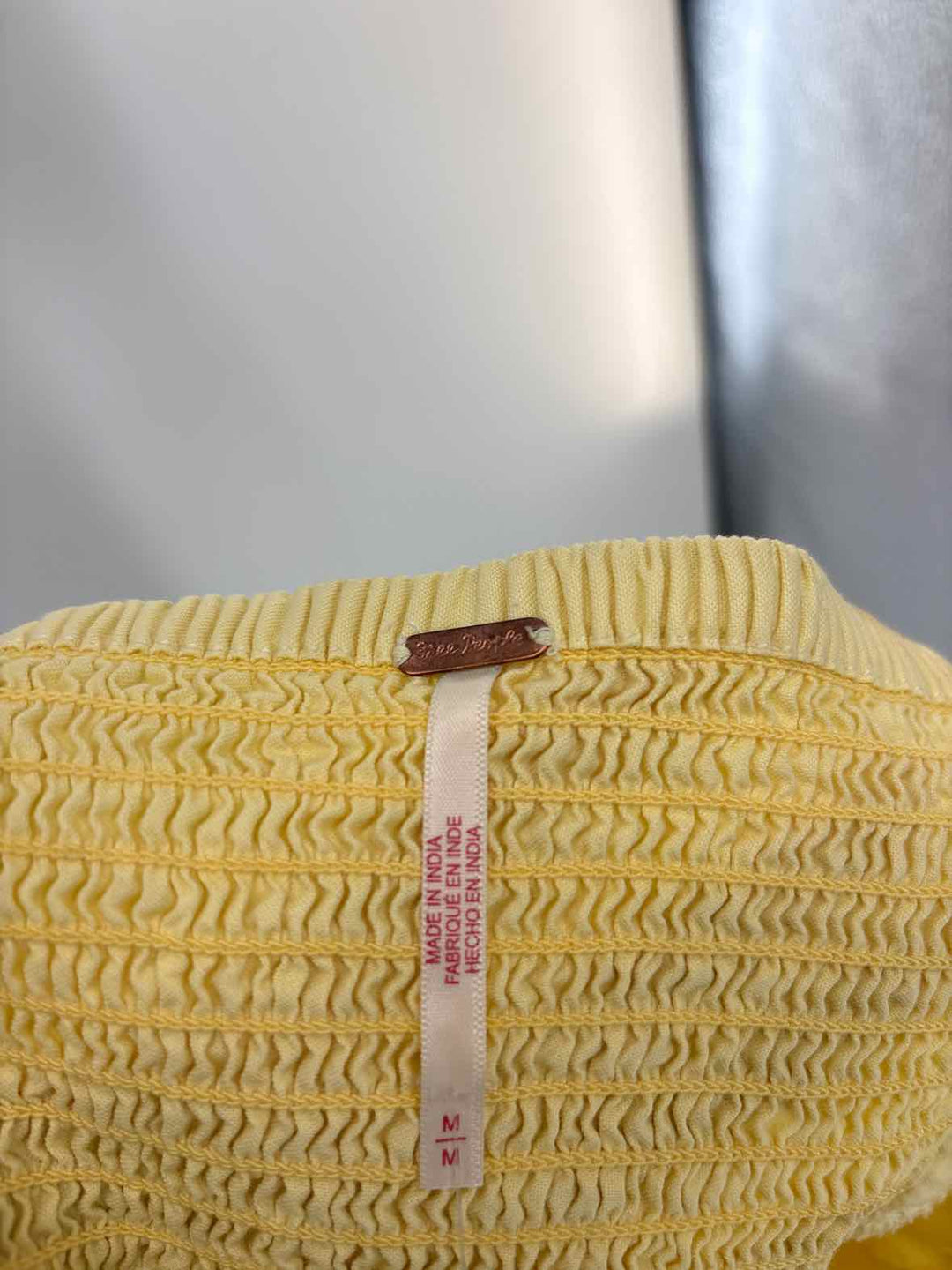 Size M Anthropologie Yellow Dress