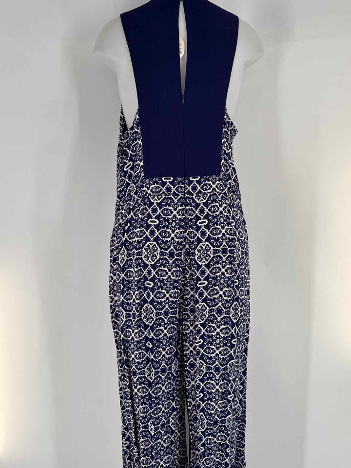Size 14 ELEVENESS Navy Print Pants