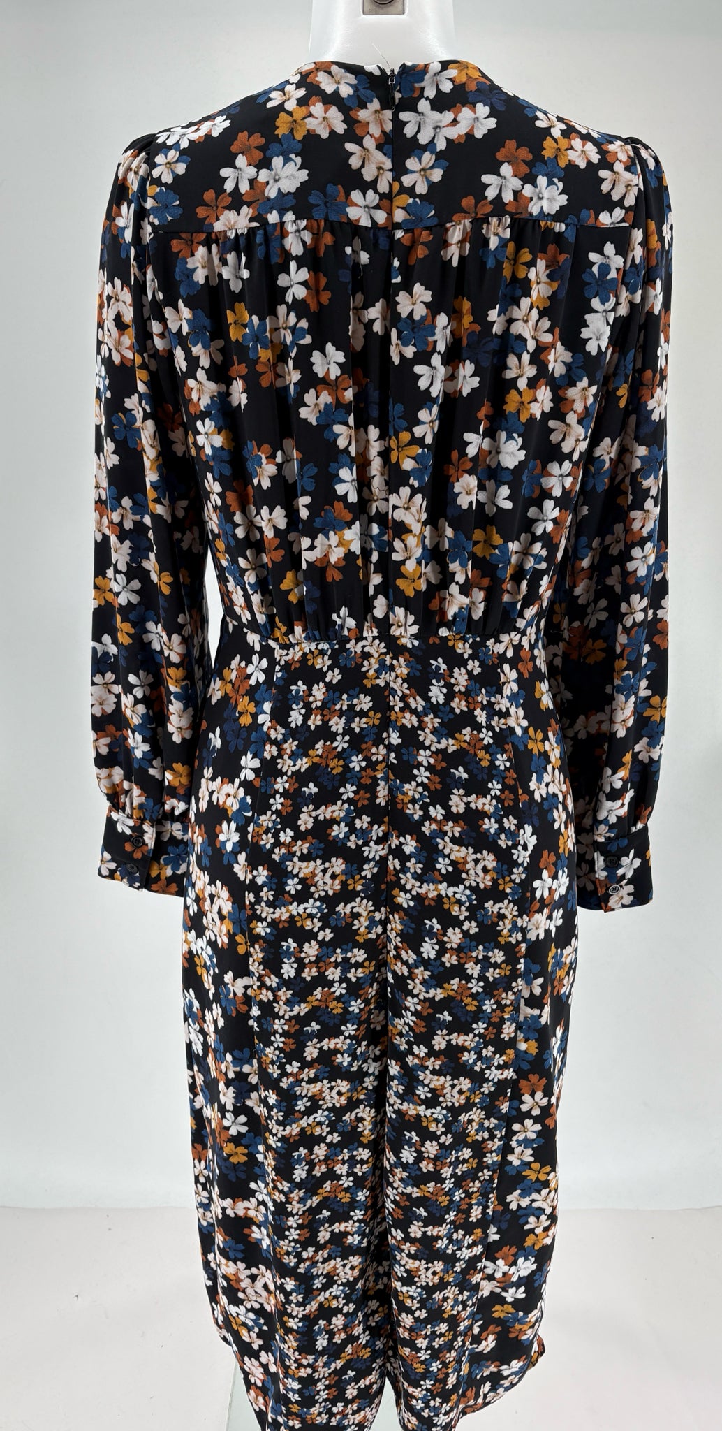 Size 8 Black Print Dress