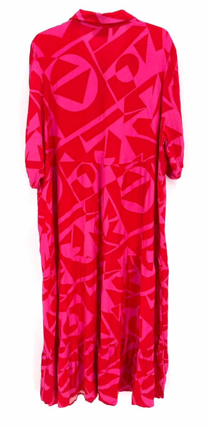 Size 3X Red Print Dress