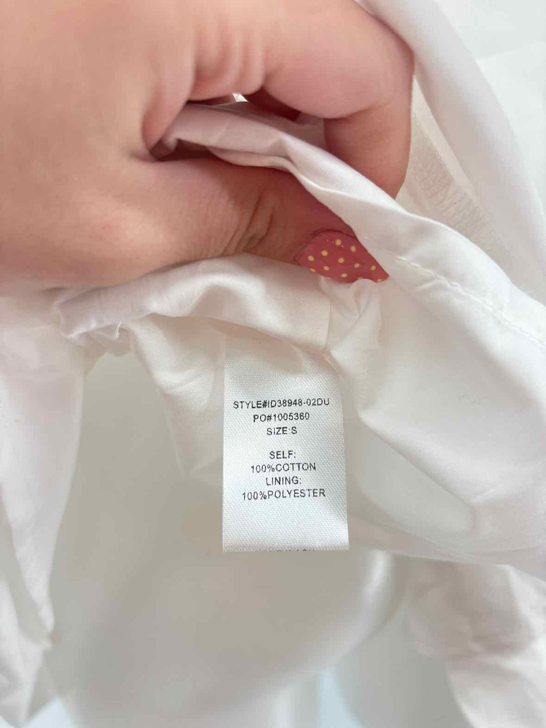 Size S HUDSON GREY White Dress