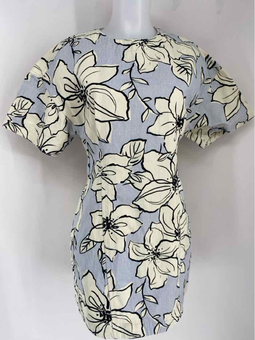 Size S Blue Print Dress